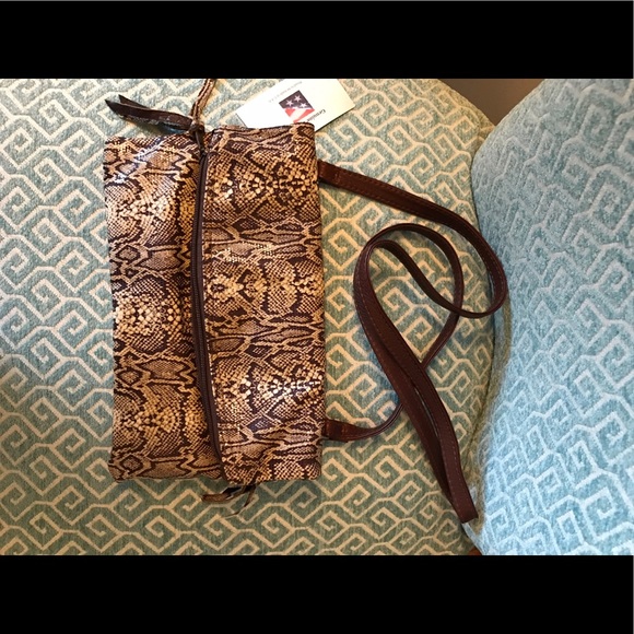 GENUINE LEATHER snakeskin style purse - Picture 3 of 5