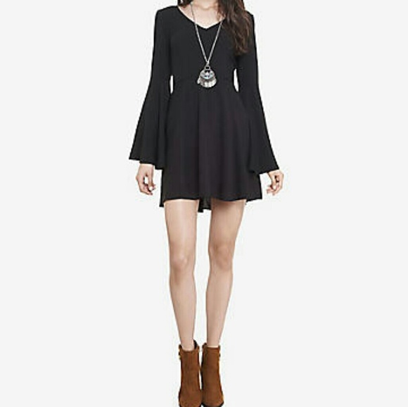 BOHO Bell Sleeve Flare Dress - Picture 4 of 5