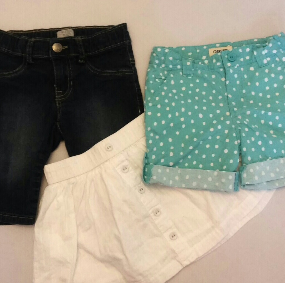 Girls Size 6 Bundle, 3 piece bottoms Spring Summer