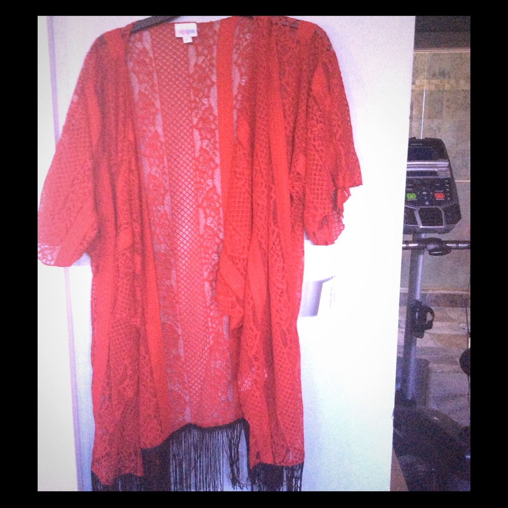 Lularoe red and black Monroe