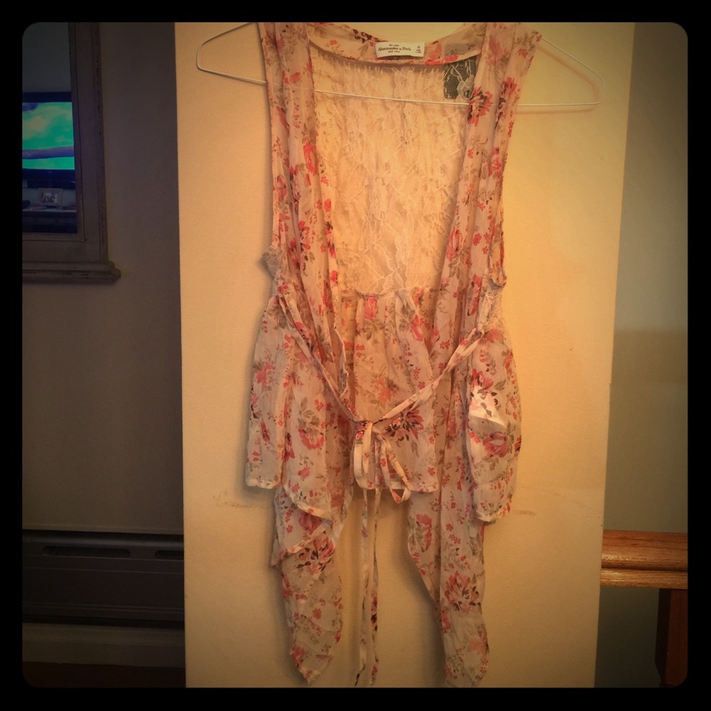 Flowered Spring Vest