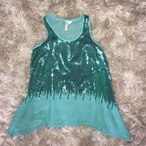 Cute sparkly Justice girls tank!