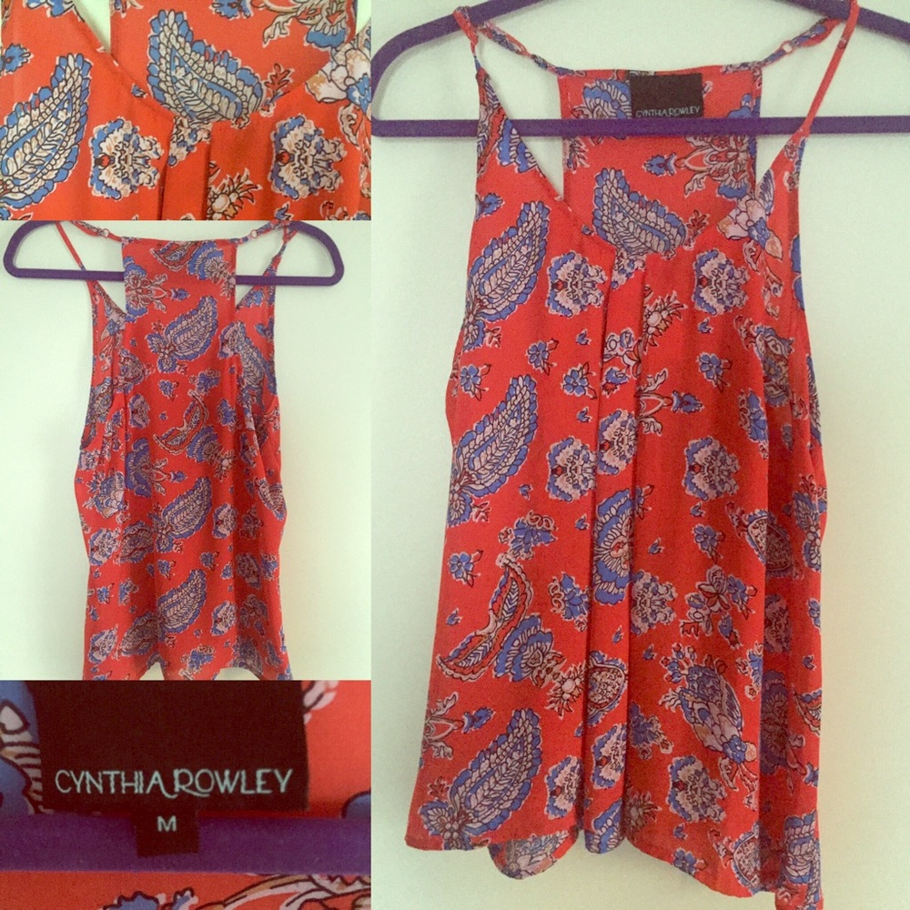 Cynthia Rowley Floral Tank Top
