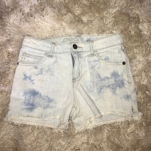 Acid wash jean shorts. OBO