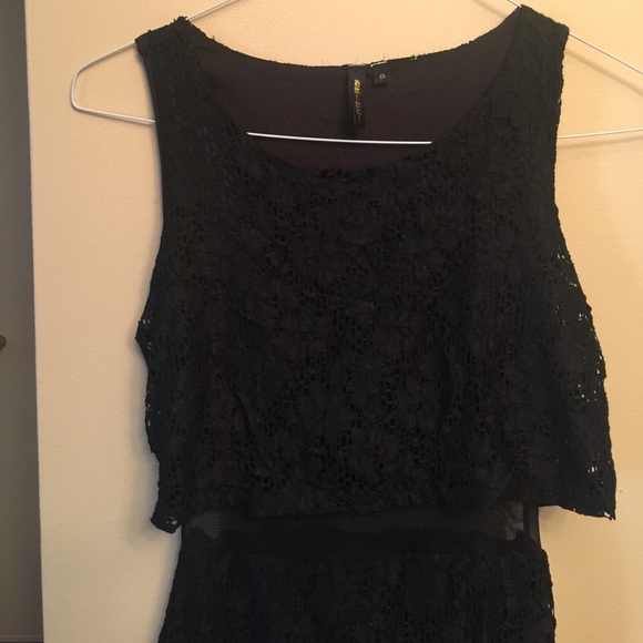 Black Lace Tank Dress - Picture 2 of 2