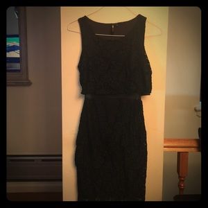 Black Lace Tank Dress