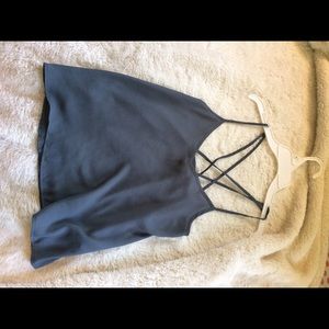 Cross back tank top
