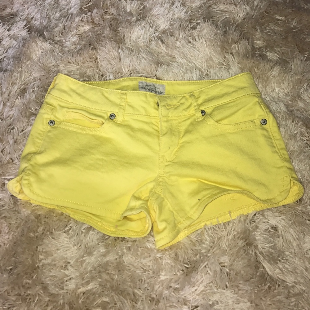 Size 00 yellow Aeropostale shorts. OBO