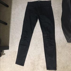 Hudson Krista Super Skinny Black Jeans