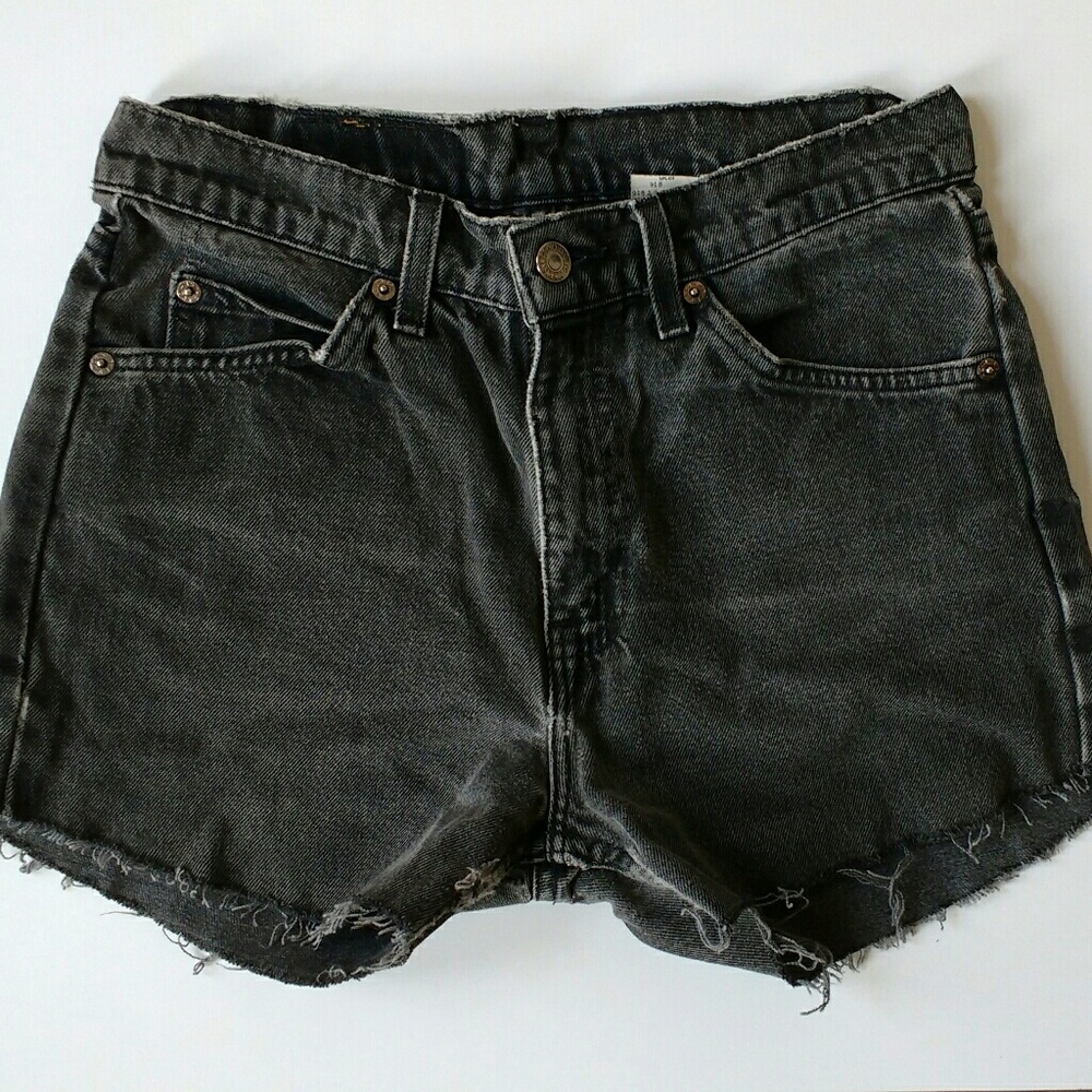 Dark Gray Vintage Levi's Denim Shorts