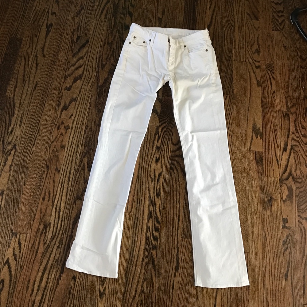 J Crew Matchstick white jeans