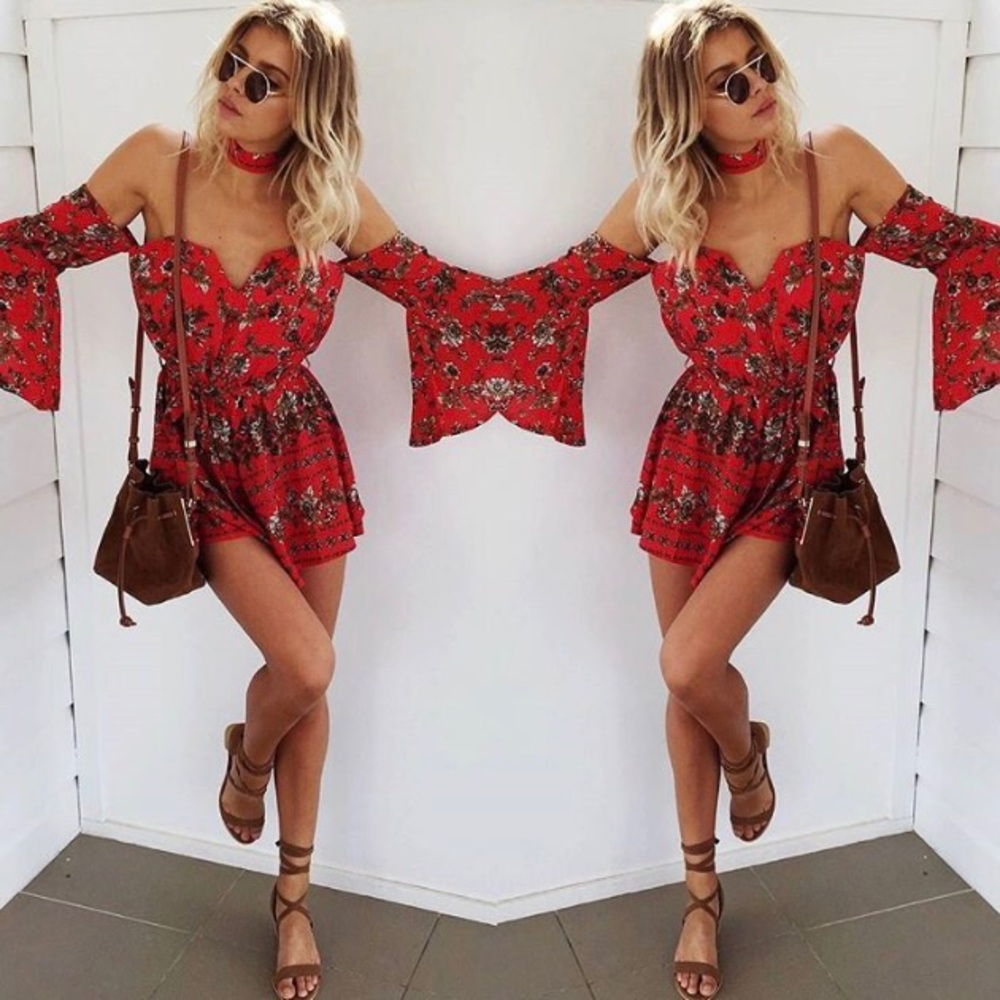 LAST 1 (MED) THORN Playsuit Romper - Picture 2 of 8