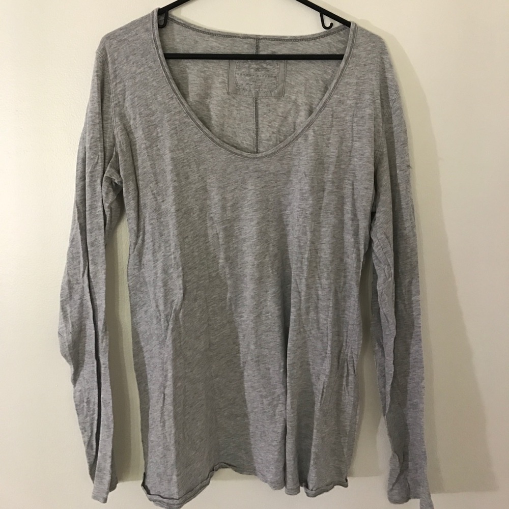 Banana Republic Gray Long Sleeved Shirt
