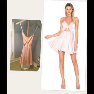 Baby Pink Satin Dress