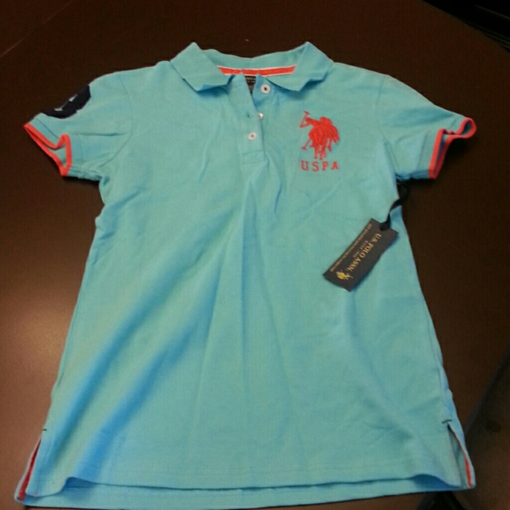 Blue and orange polo shirt!