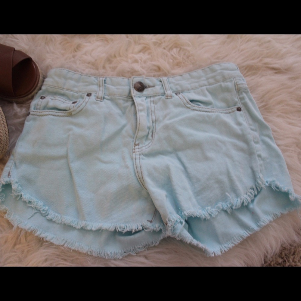 Beautiful Blue Free People Shorts
