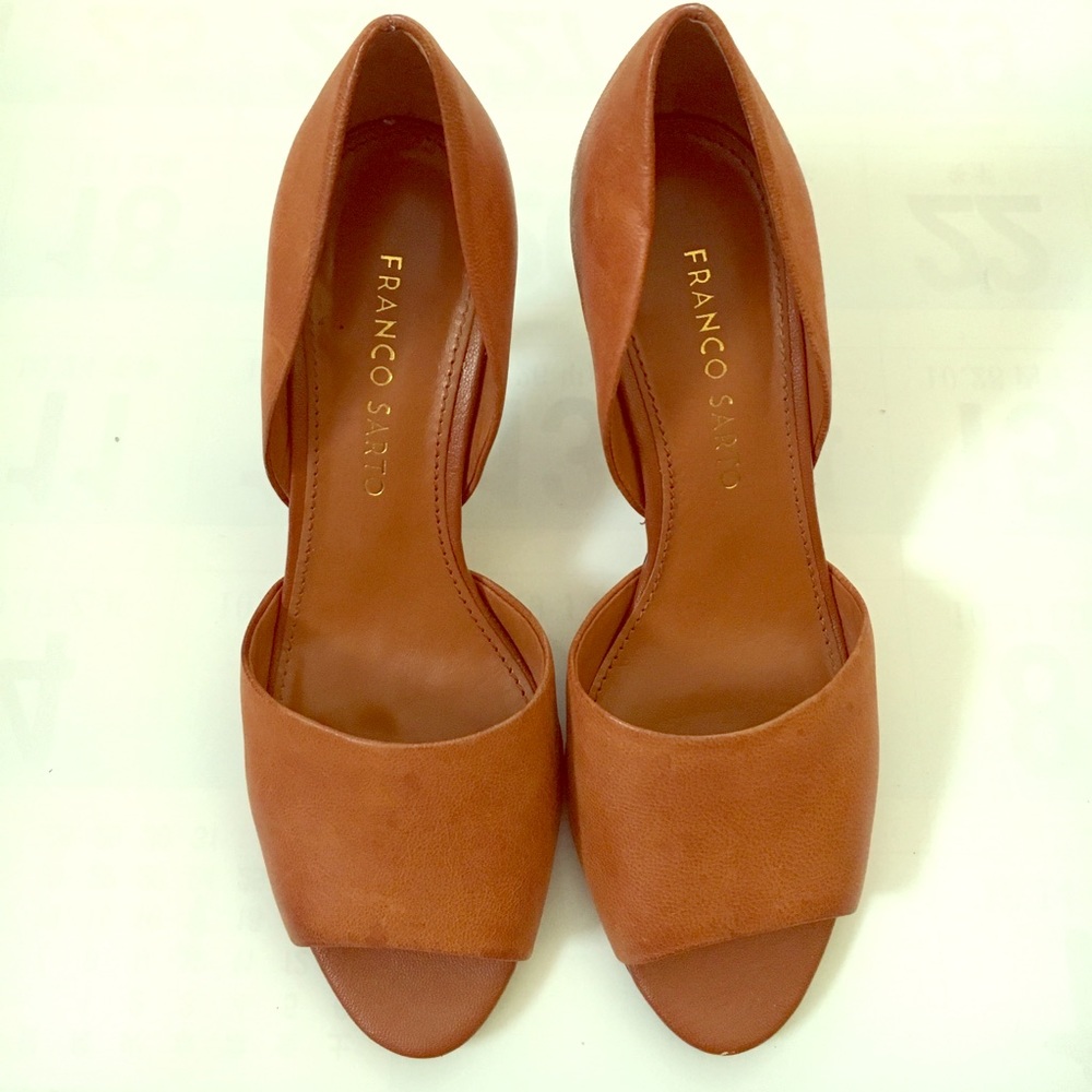 Franco Sarto brown heels