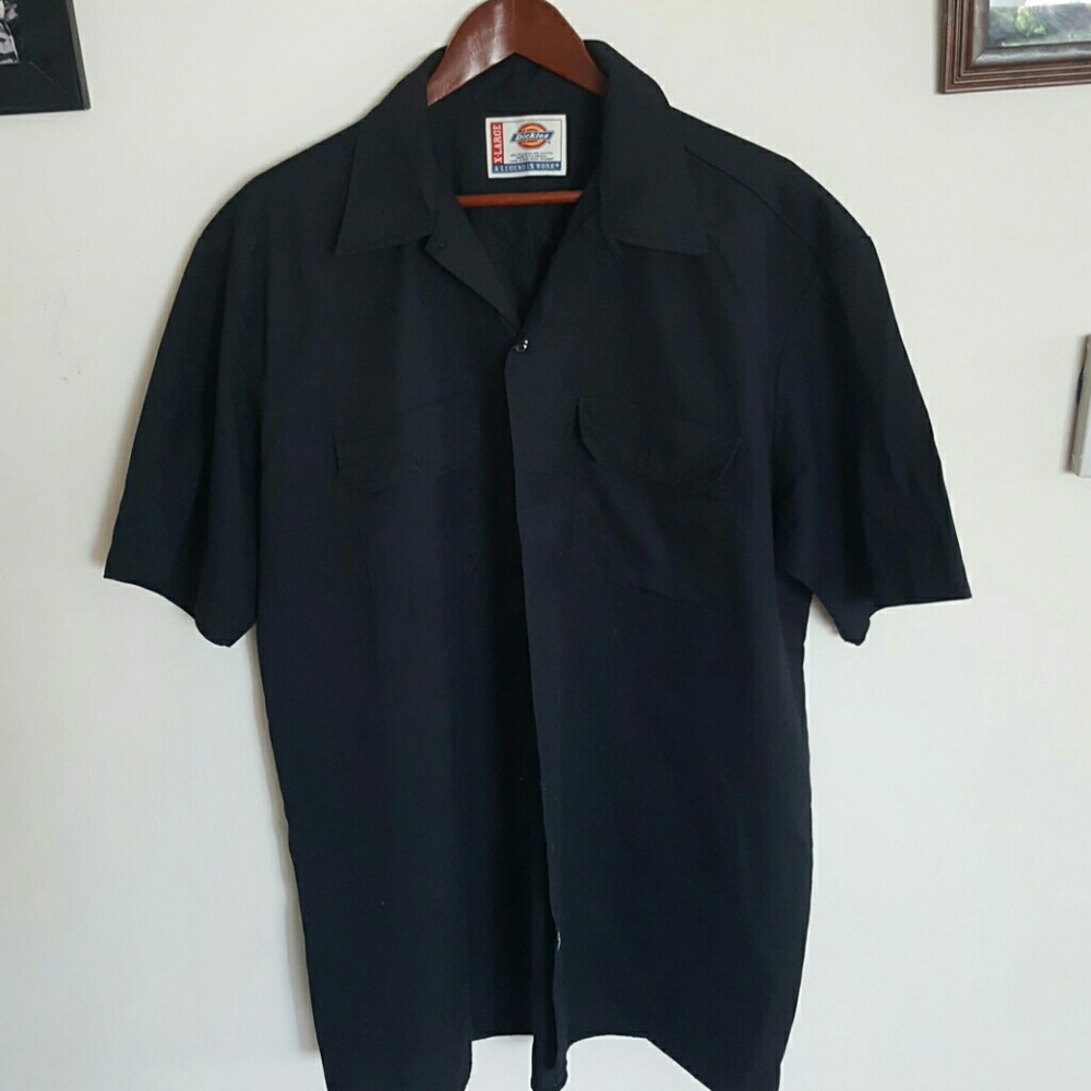 Men Black  Dickies short sleeve