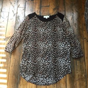 Leopard print blouse