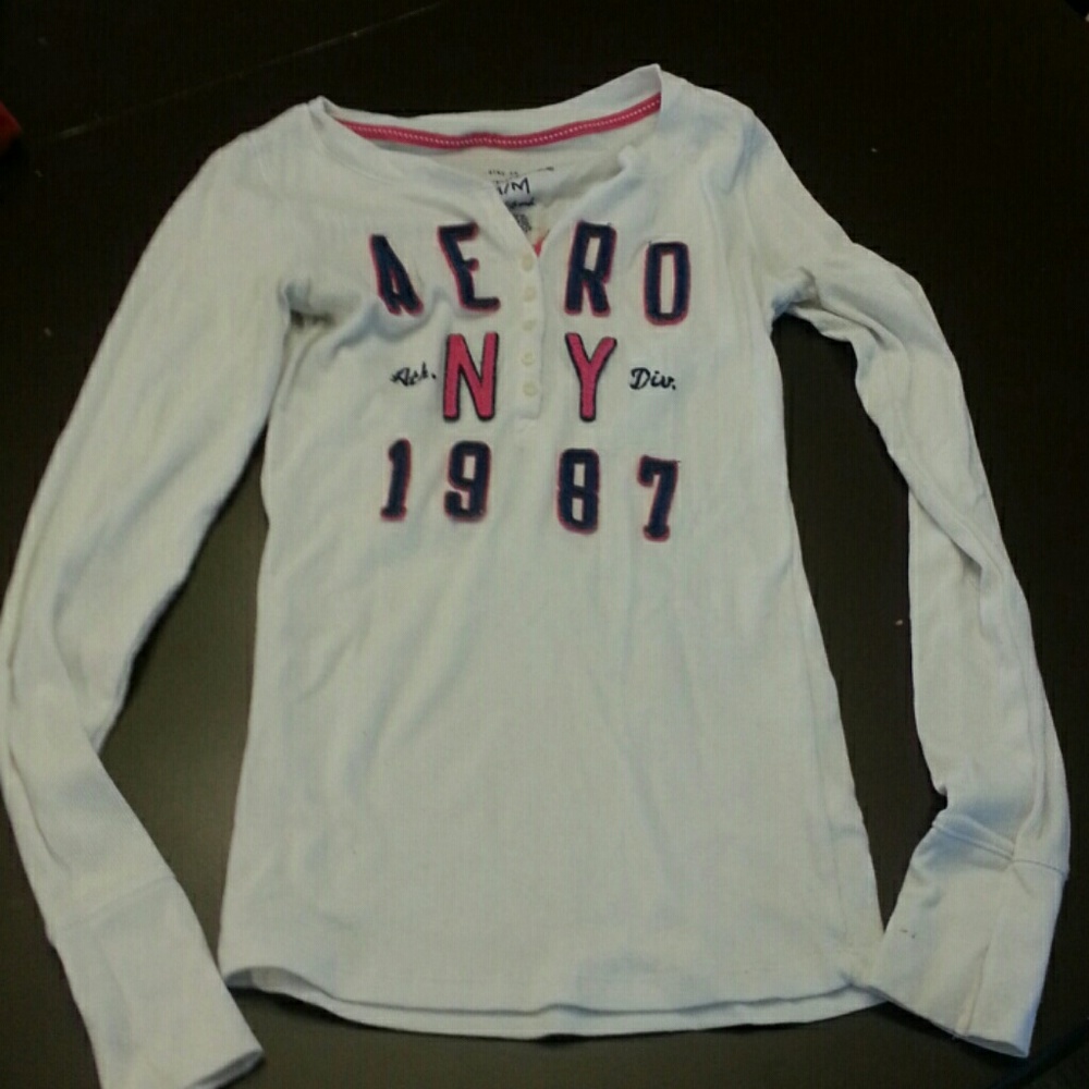 White areopostal shirt!