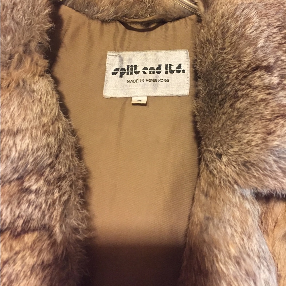 Split End LTD Rabbit Fur Coat - Picture 2 of 2