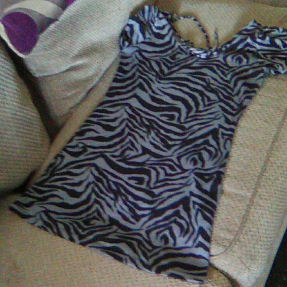 Gray and black delirious mini dress