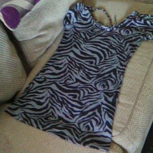 Gray and black delirious mini dress