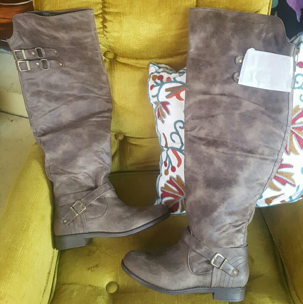 Brand new Just Fab over knee boots