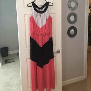 Dress Barn Chevron Maxi Dress