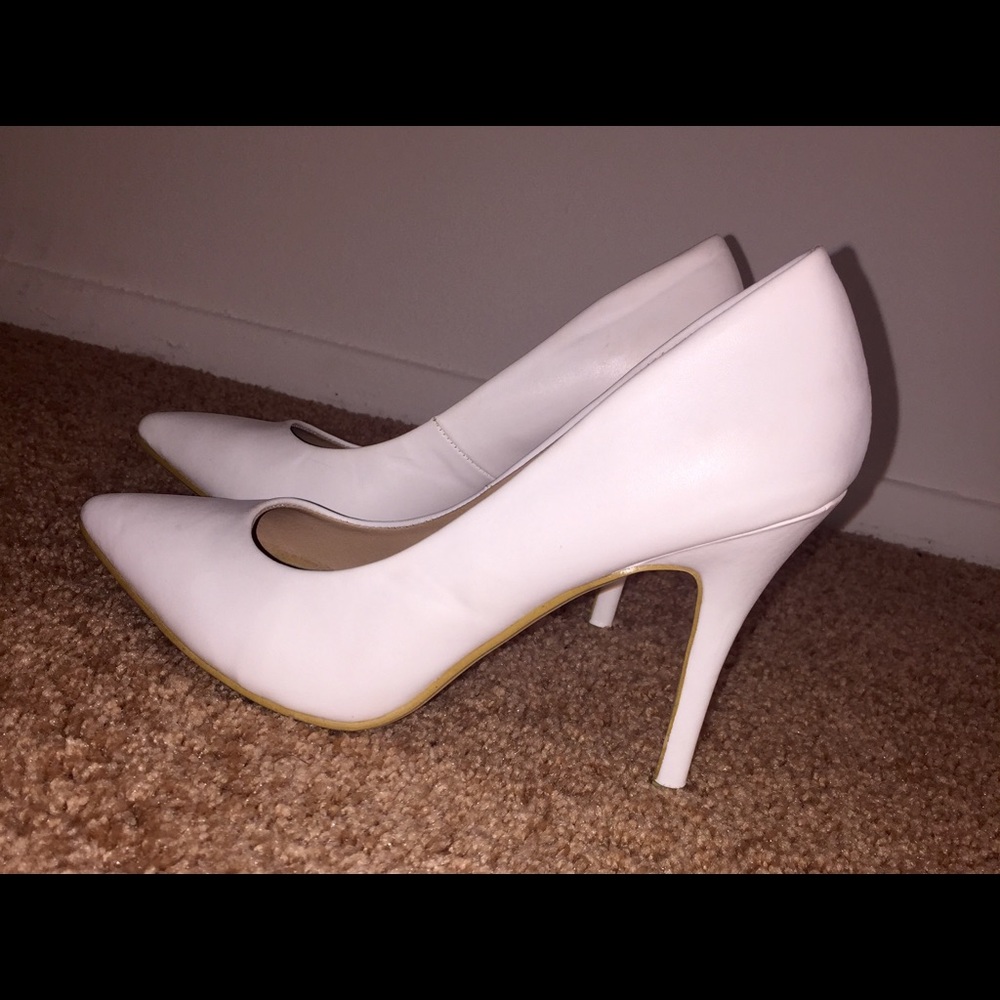 White Stilleto heel