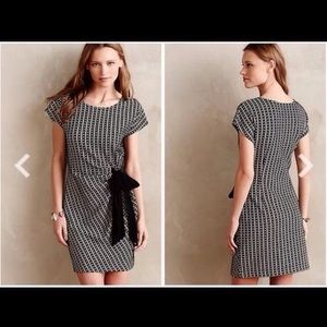 Anthropologie Isabel Dress Large Black and white