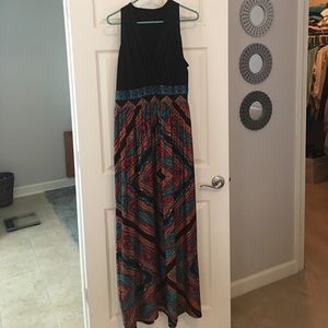 Paisley Print Maxi Dress