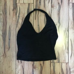 Brandy Melville black halter top/crop top!