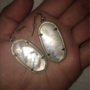 White Pearl Kendra Scott Elle Earrings