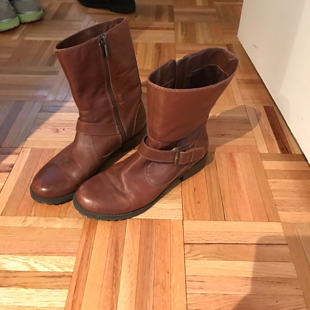 Bandolino brown moto booties