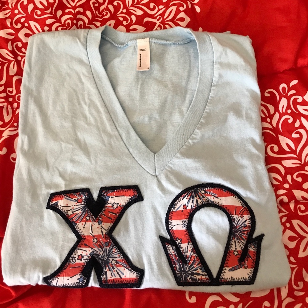 Chi Omega stitched letters ***sold***