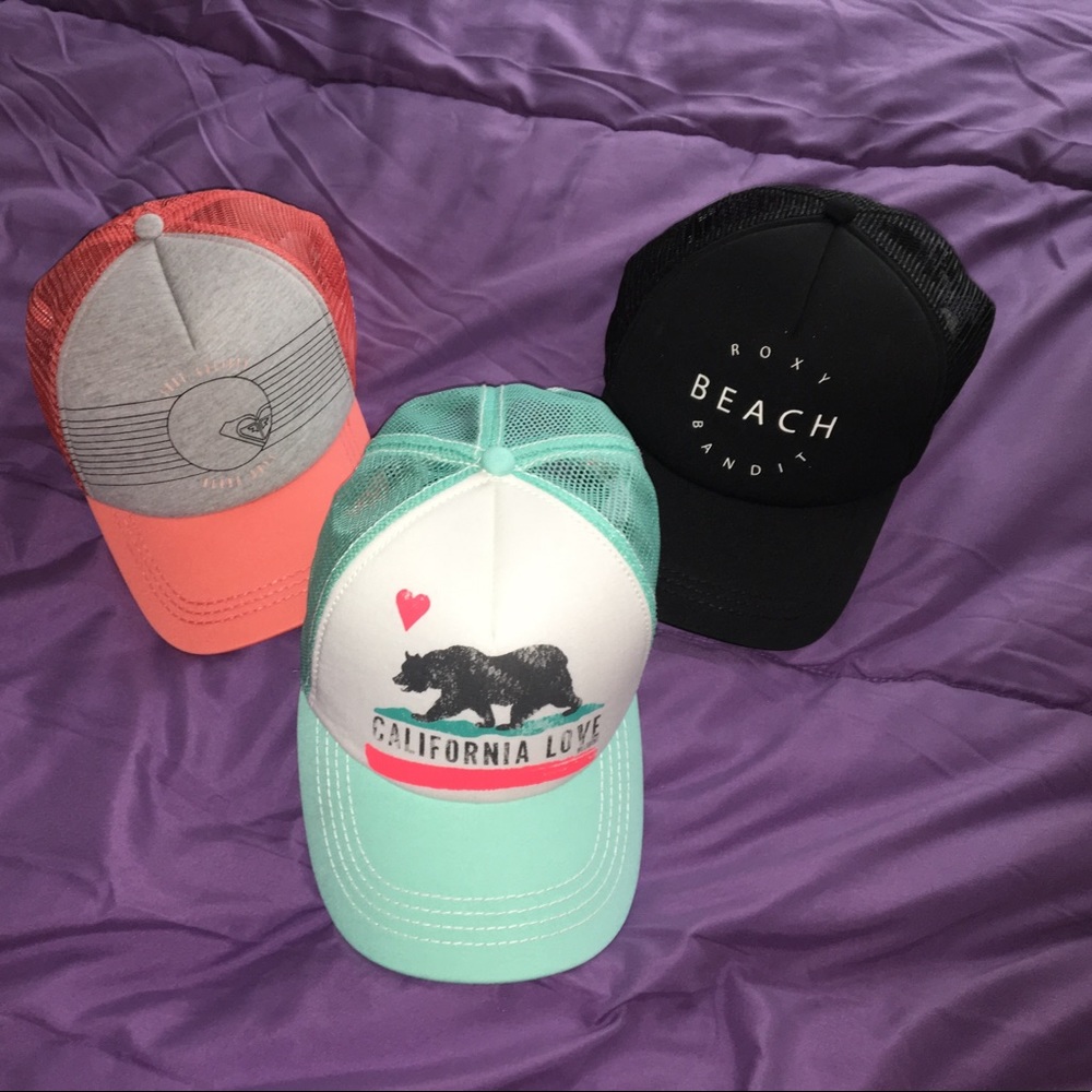 3 cute trucker hats