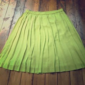 Pleated spring skirt