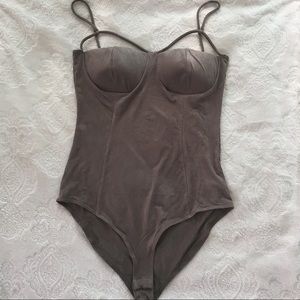 FASHION NOVA Taupe Bodysuit [new with tags]