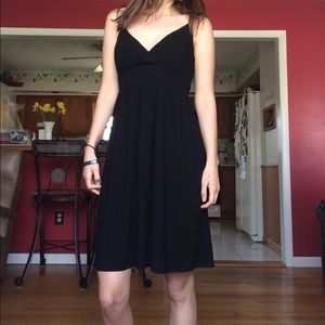 Black spaghetti strap