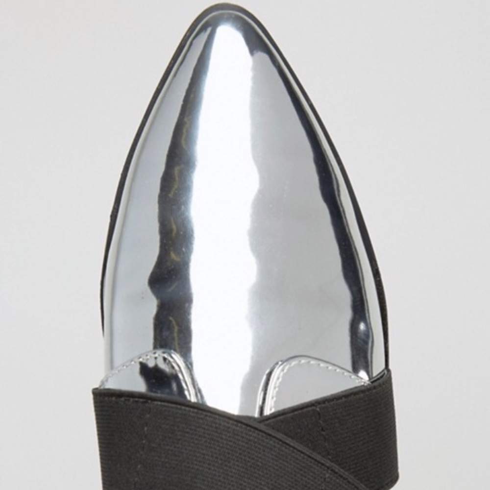 ASOS MOTOR Pointed Flats - Picture 6 of 6