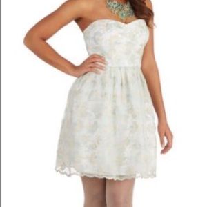 ModCloth Strapless "Fond of Hosting" Dress