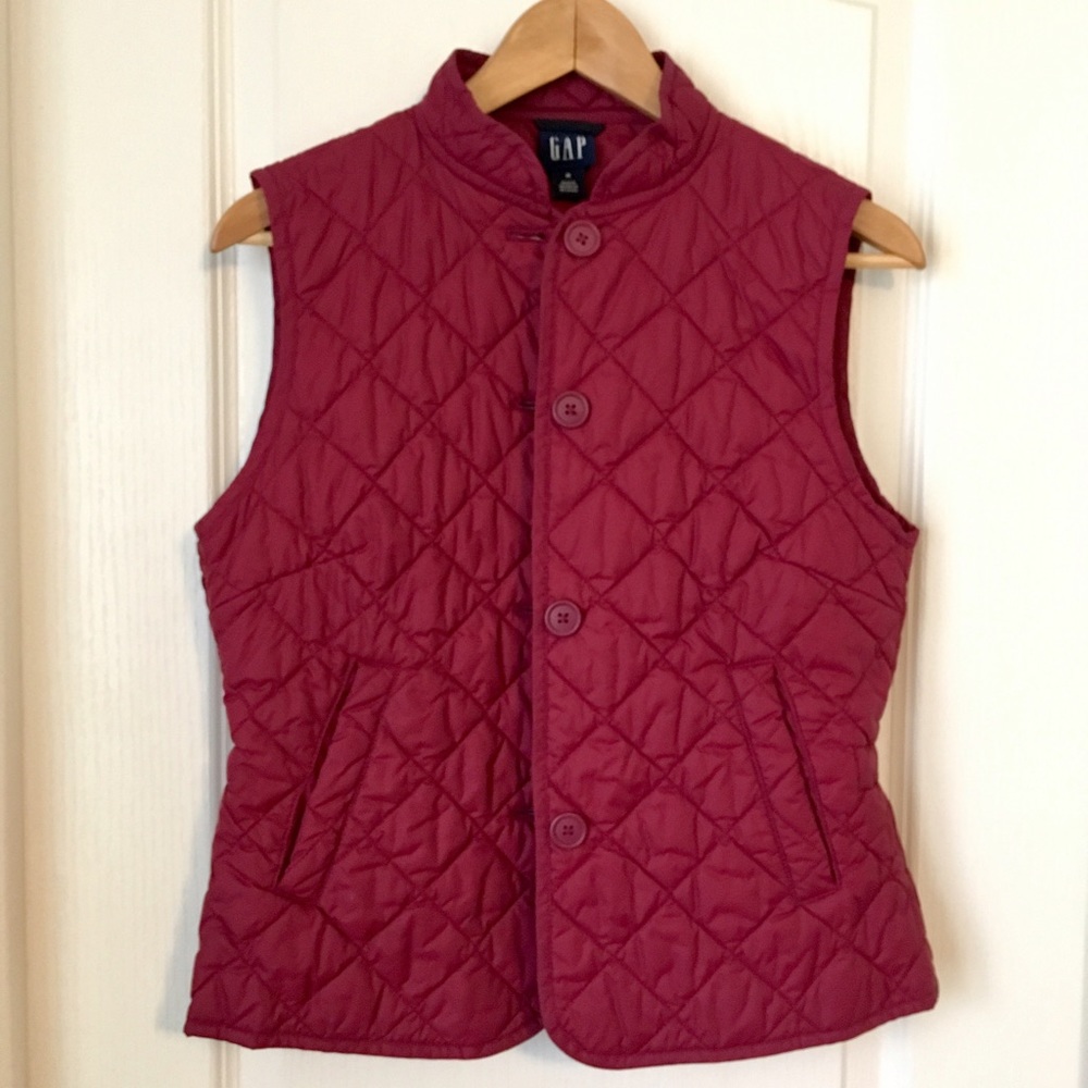 Red Quilted Vest from the Gap