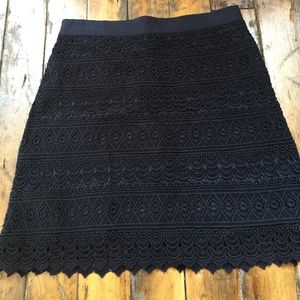 Crocheted Navy Skirt