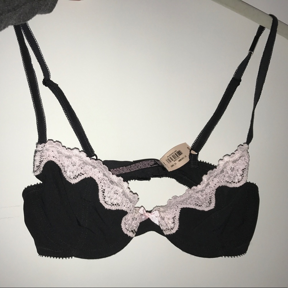 Black Lace Bra