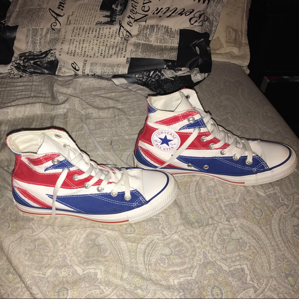 British flag converse high tops