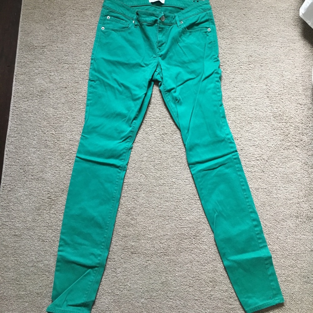 Express Green Stretch Jean