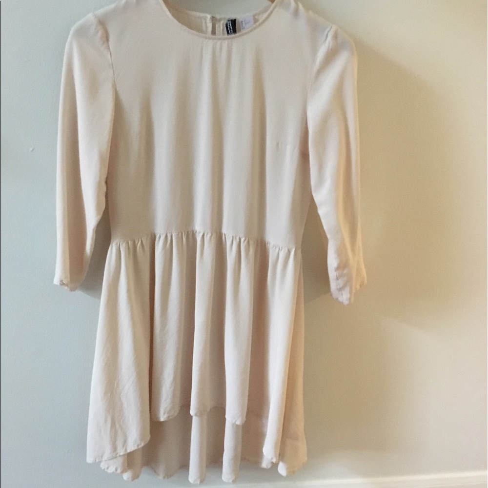 New Ivory H&M high low dress