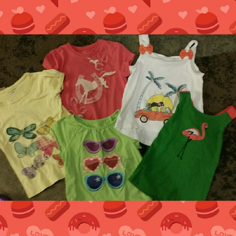 Girls size 5 top bundle