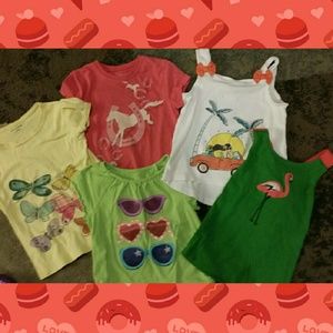Girls size 5 top bundle